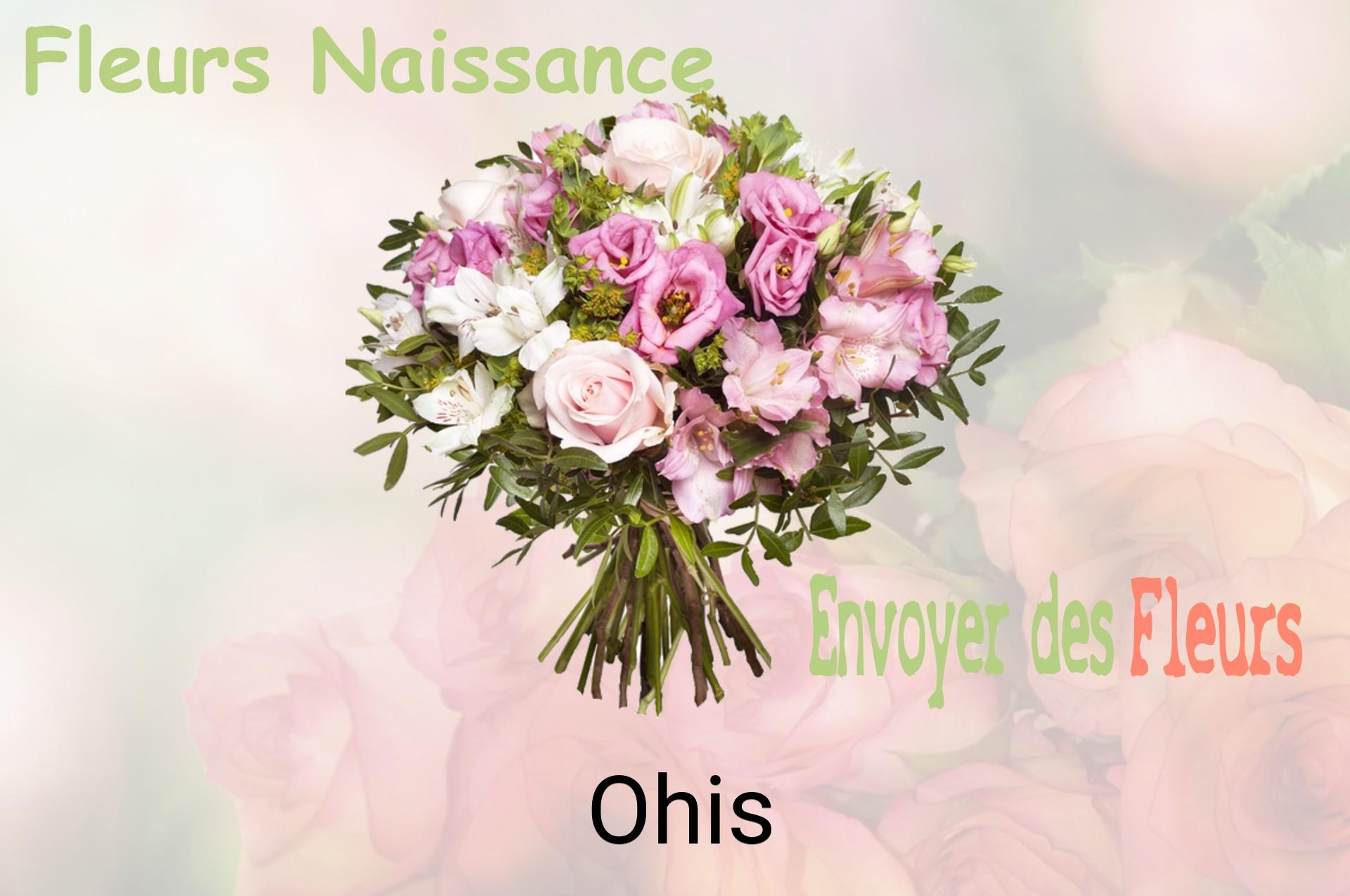 Bouquet de fleurs de naissance livré à Ohis